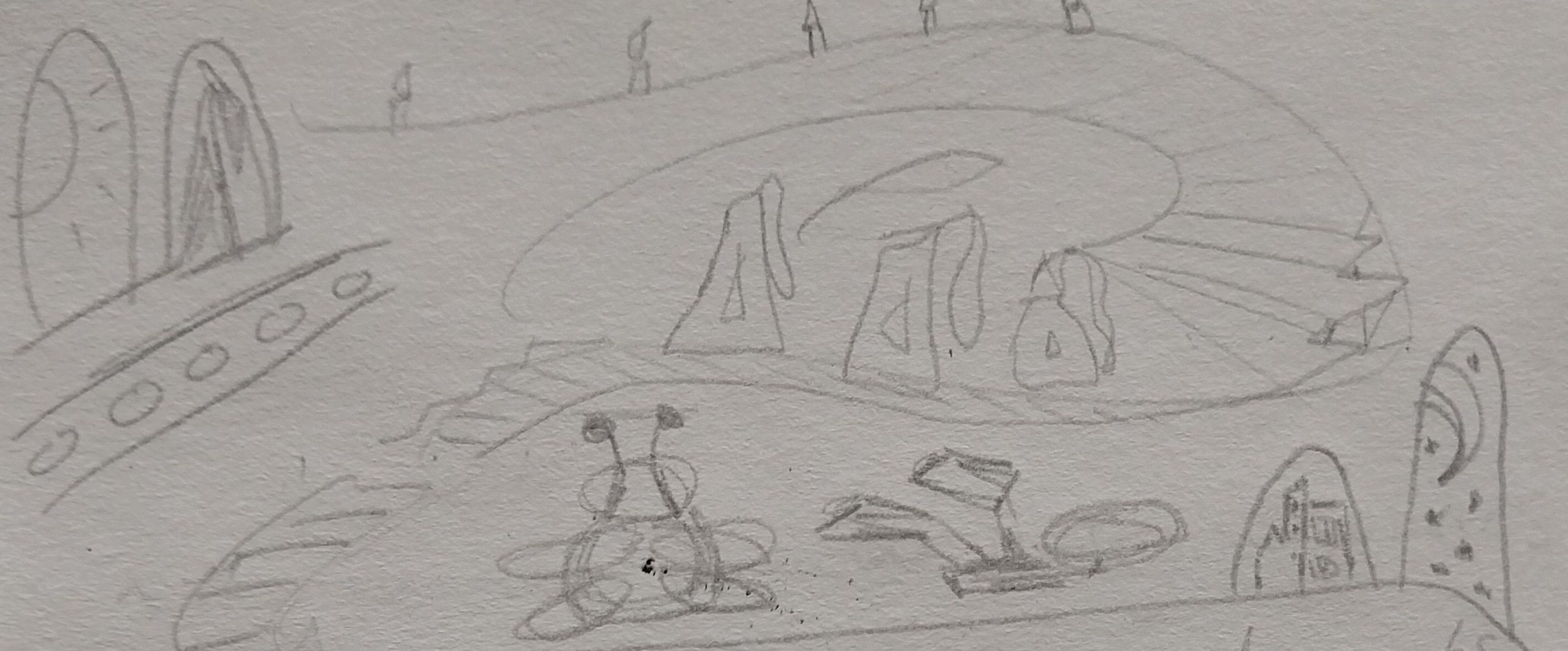 T'Nedara's rough sketches and notes