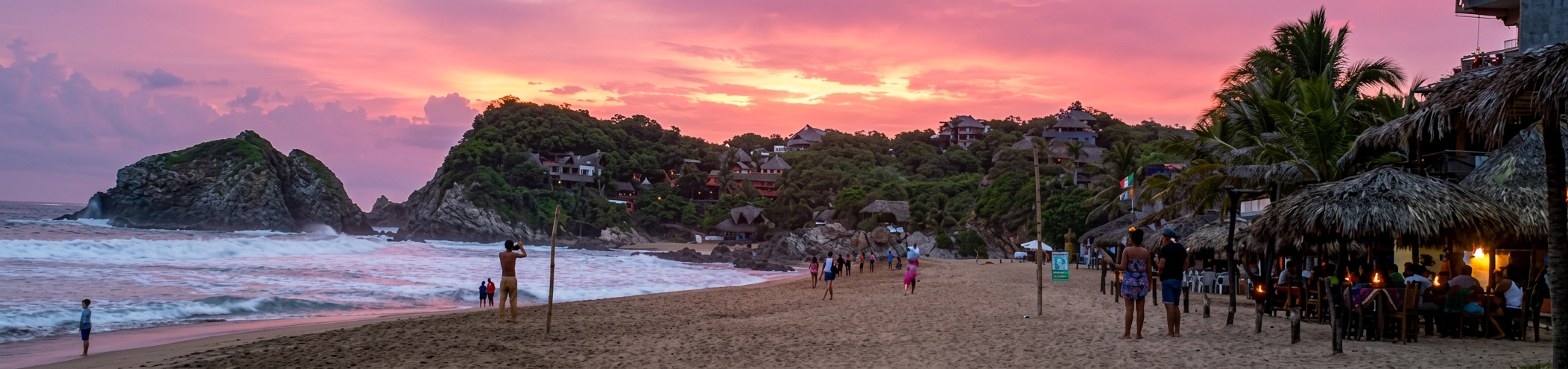 Sunset over Zipolite